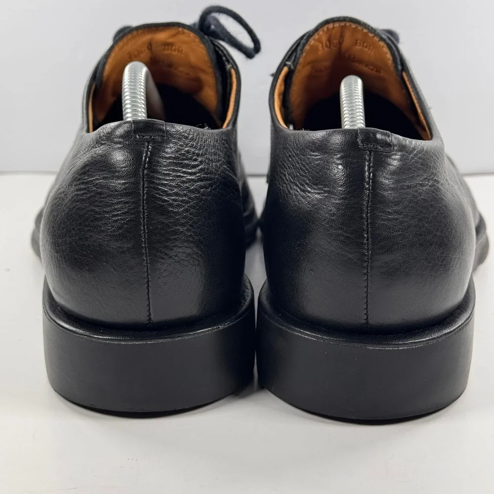 Sandro Moscolo Mens Black Leather Anatomic Gel Apron Toe Derby Shoes 11 D